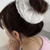 Geegee White Lace Pleats Scrunchie - M Size