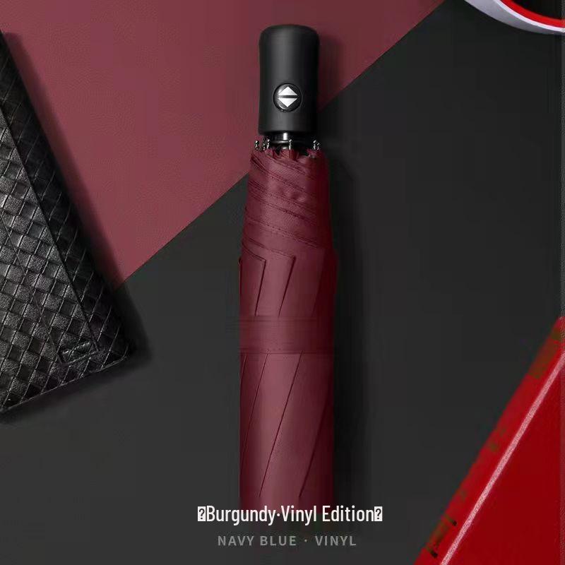24-Rib Automatic Folding Umbrella: High-End, Large, UV Protection for All Weather