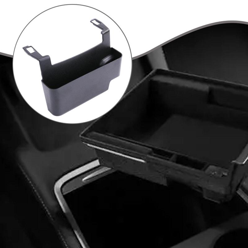 Armrest Storage Box Black ABS Central Console Organizer Compact Vehicle Container for Jeep Wrangler JL JLU