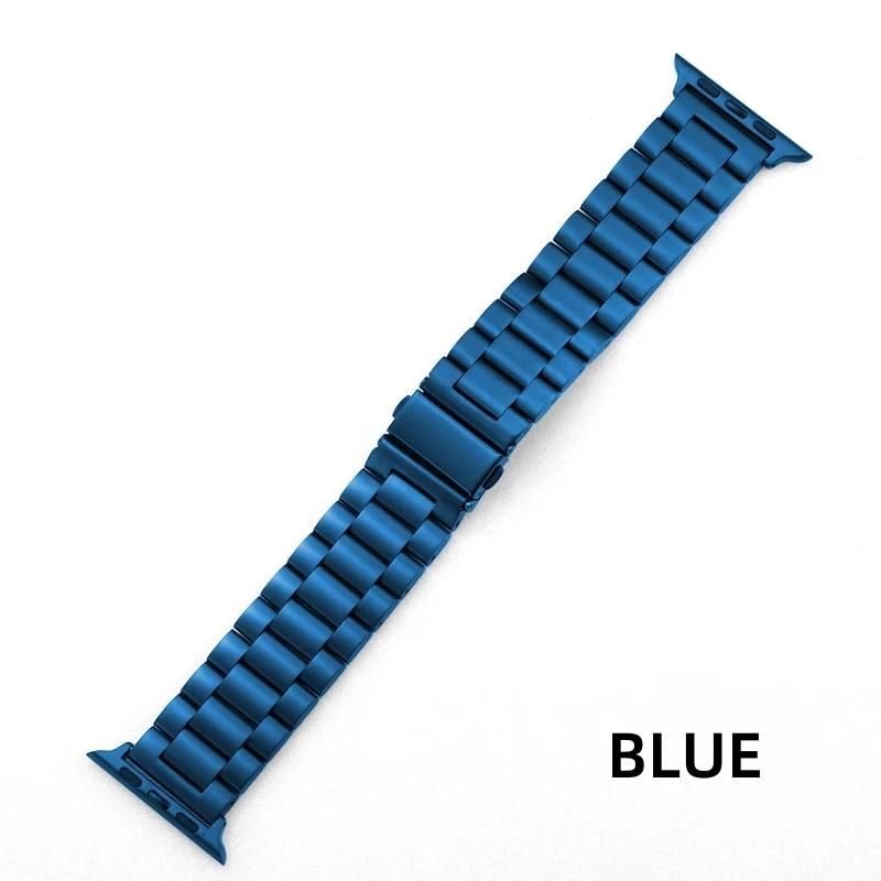 Stainless Steel Strap for Apple Watch Band 38/42mm 41mm 40/44mm 45mm 49mm Series 9 8 7 6 SE Ultra 54321 On Iwatch Metal Bracelet