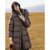Demana Women's Long Hooded Puffer Down Jacket