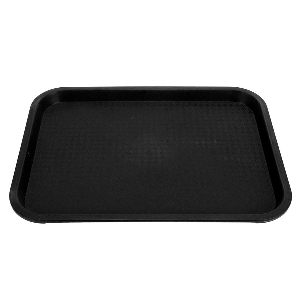 Fast Food Tray PP Rectangular Thick Slip Resistant Multi Purpose Food Service Tray for Restaurant Canteen