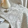 Cotton Linen Paisley Thickening Blackout Curtains for Living Room Bedroom Finished Custom Home Decoration