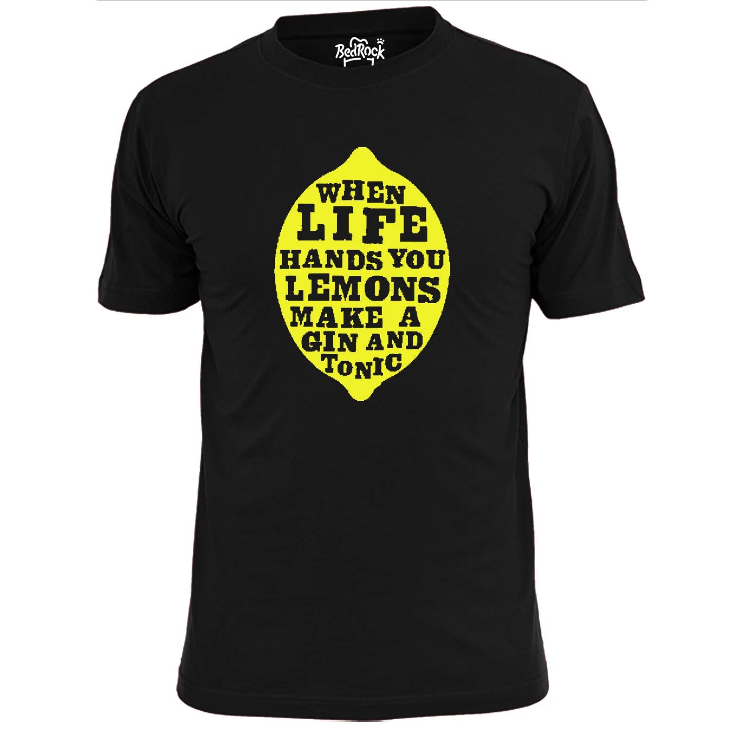 Mens When Life Hands You Lemons Make A Gin And Tonic Funny T shirt Alcohol 3XL