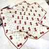 Cherry Girl Autumn/Winter Korean Style Real Silk & Wool Scarf - Warm Medium Square Shawl
