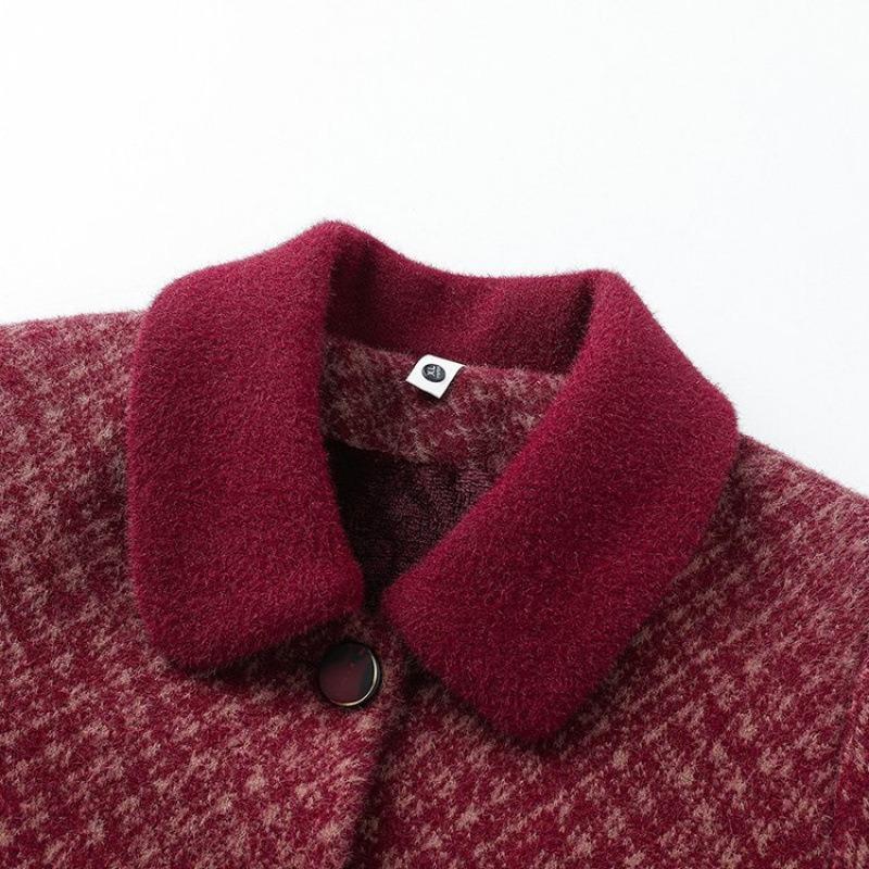 Women's Autumn and Winter Woolen Coat, New Winter Mink Top, Thickened Clothes