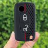 2 Button Silicone Car Key Ring Cover Case Holder For Peugeot 206 308 3008 Expert Partner Citroen C3 Pluriel Picasso Berlingo
