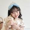 Children's Princess Crown Headband Girls' Hair Hoop Meah Bow Pearl Sweet Hair Band Birthday Party Costume Props Hair Accessories