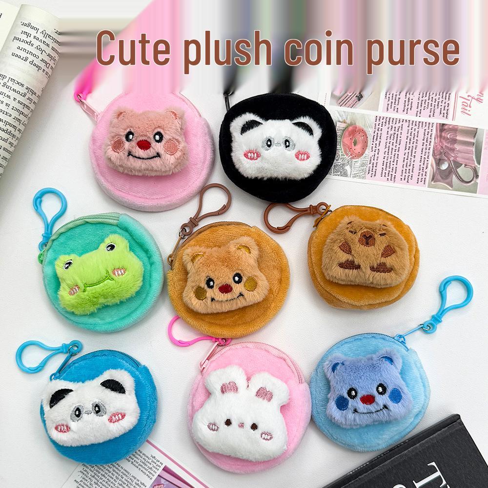 Süße Cartoon-Plüsch-Münzbörse – Multifunktionale Mini-Tasche & Kopfhörerhülle Geschenk