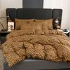 Leopard Print Duvet Cover Set Reversible Bedding Set Wild Animal Cheetah Skin Fur Print Comforter Cover Luxury Quilt Cover King