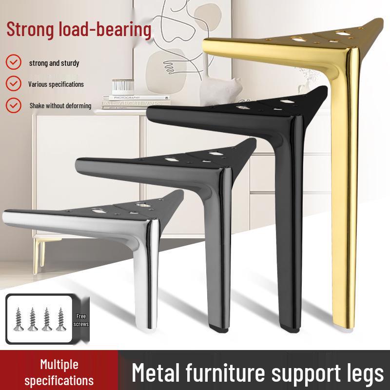 Metal Semicircular Three-Pronged Sofa and Cabinet Support Leg