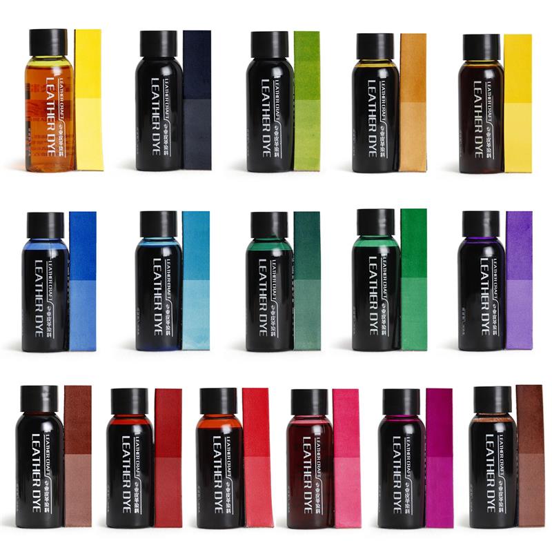 16/24 Colour-Set Vegetable Tanned Leather Pigment Coloring DIY Leather Crafts Dye Graffiti Used For Vegetable Tanning Material