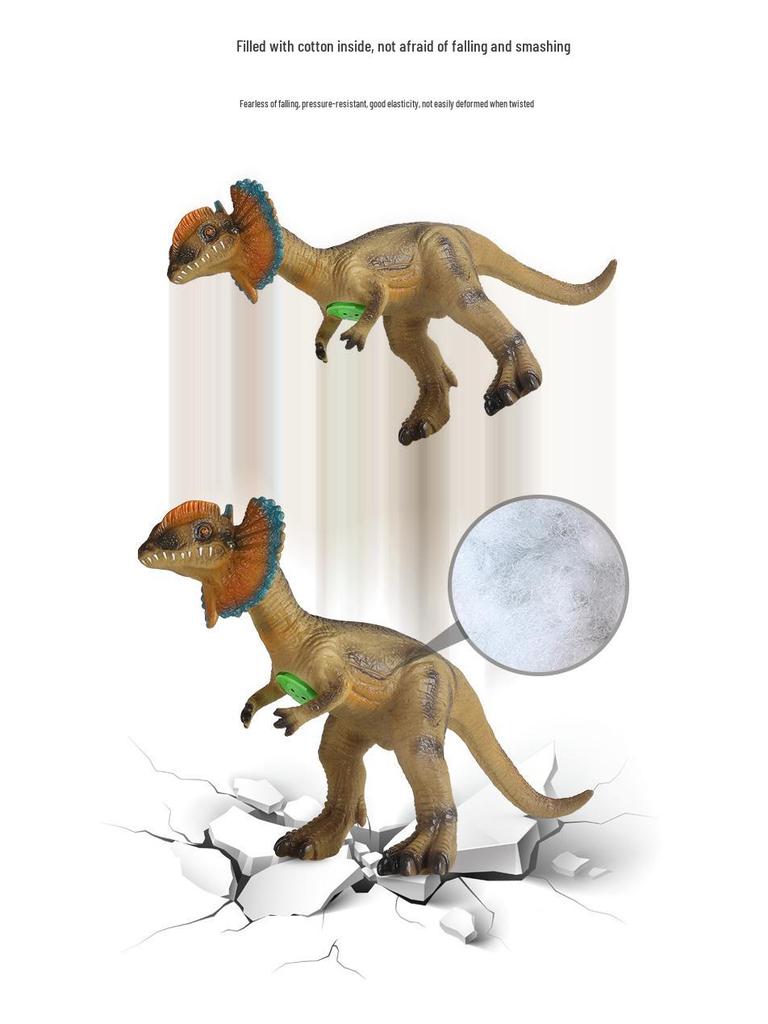 Large Soft Jurassic Dinosaur Toy - Tyrannosaurus Rex, Titanosaur & Brachiosaurus Models for Kids' Cognitive Learning