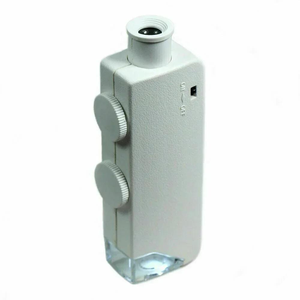 Miniature 160X 200X Zoom Lighted Microscope Jewelers Loupe Magnifying Glass Convenient and Portable Magnifying Tool