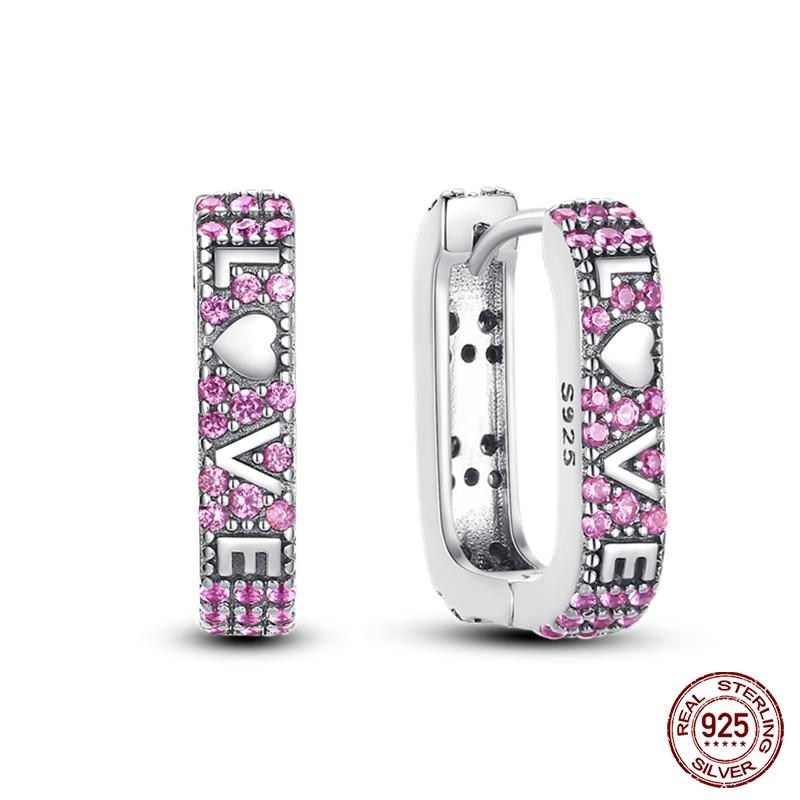 Real 925 Sterling Silver Star Earrings For Women Sparkling Zircon Ear Studs Luxury Fine Engagement Wedding Jewelry Gift For Girl