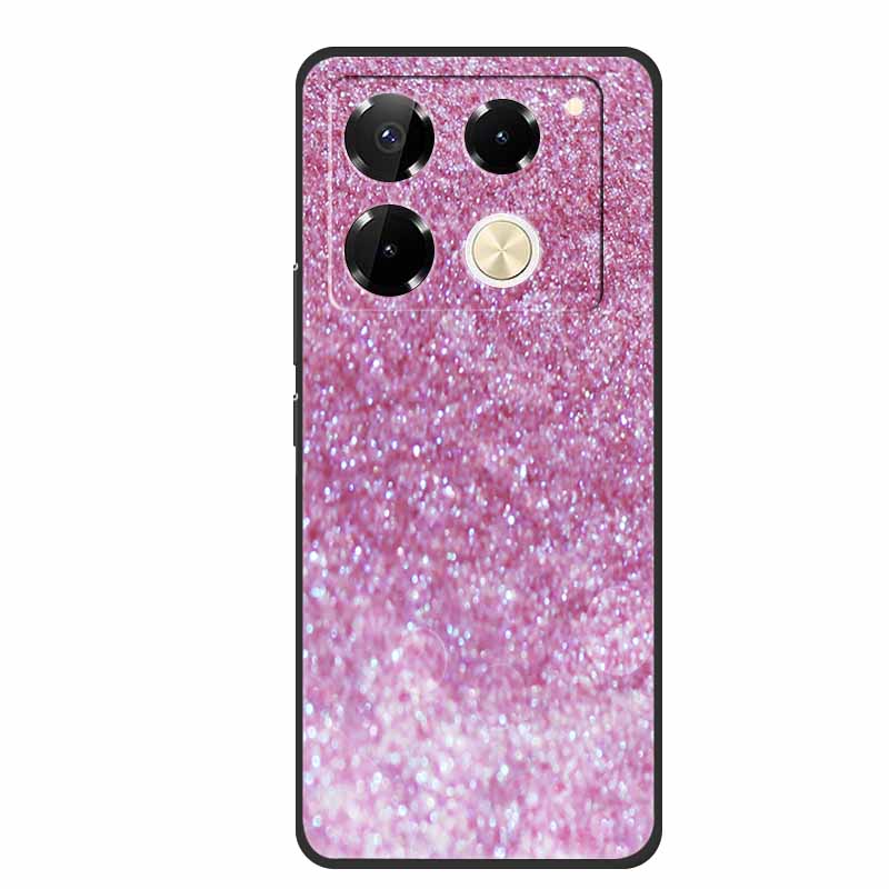For Infinix Note 40 Pro 5G Case TPU Soft Silicone Cover Phone Cases for Infinix Note 40 40pro 4G Flowers Lovely Coque Fundas