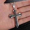 Retro Titanium Steel Cross Pendant Hip-Hop Necklace - Men's Fashion Jewelry