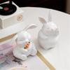 Easters Bunnies Ornament Resins Rabbit Hugging Carrot Figurine Sculpture Tabletop Decors for Holiday Decoration Lover