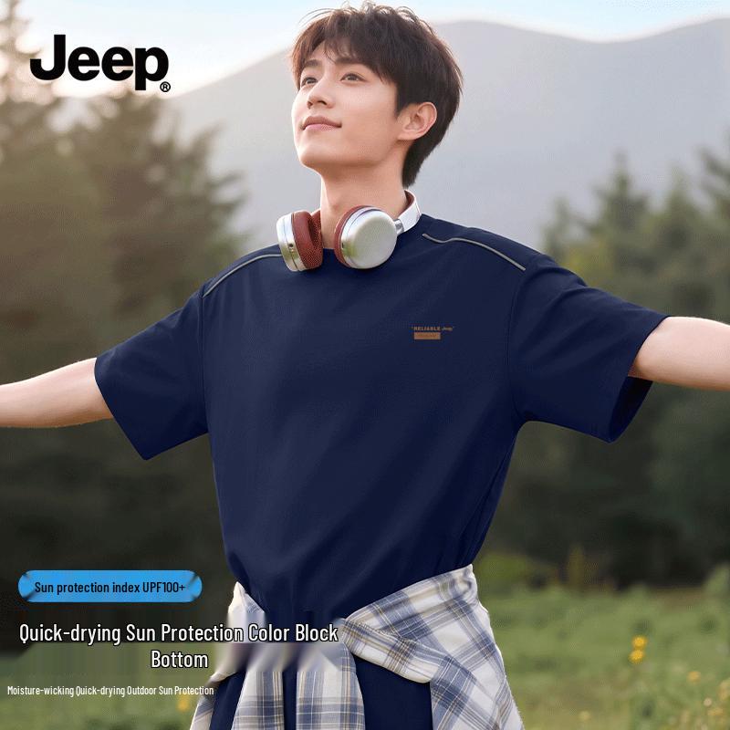 

JEEP Men s Outdoor Sun Protection Quick-Dry T-Shirt M