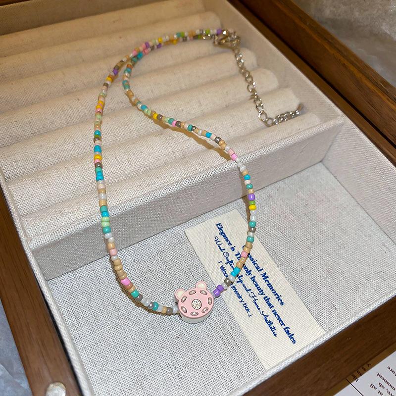 Baroque Water Drop Pearl Fringe Necklace Temperament Collarbone Chain French Retro Necklace Women