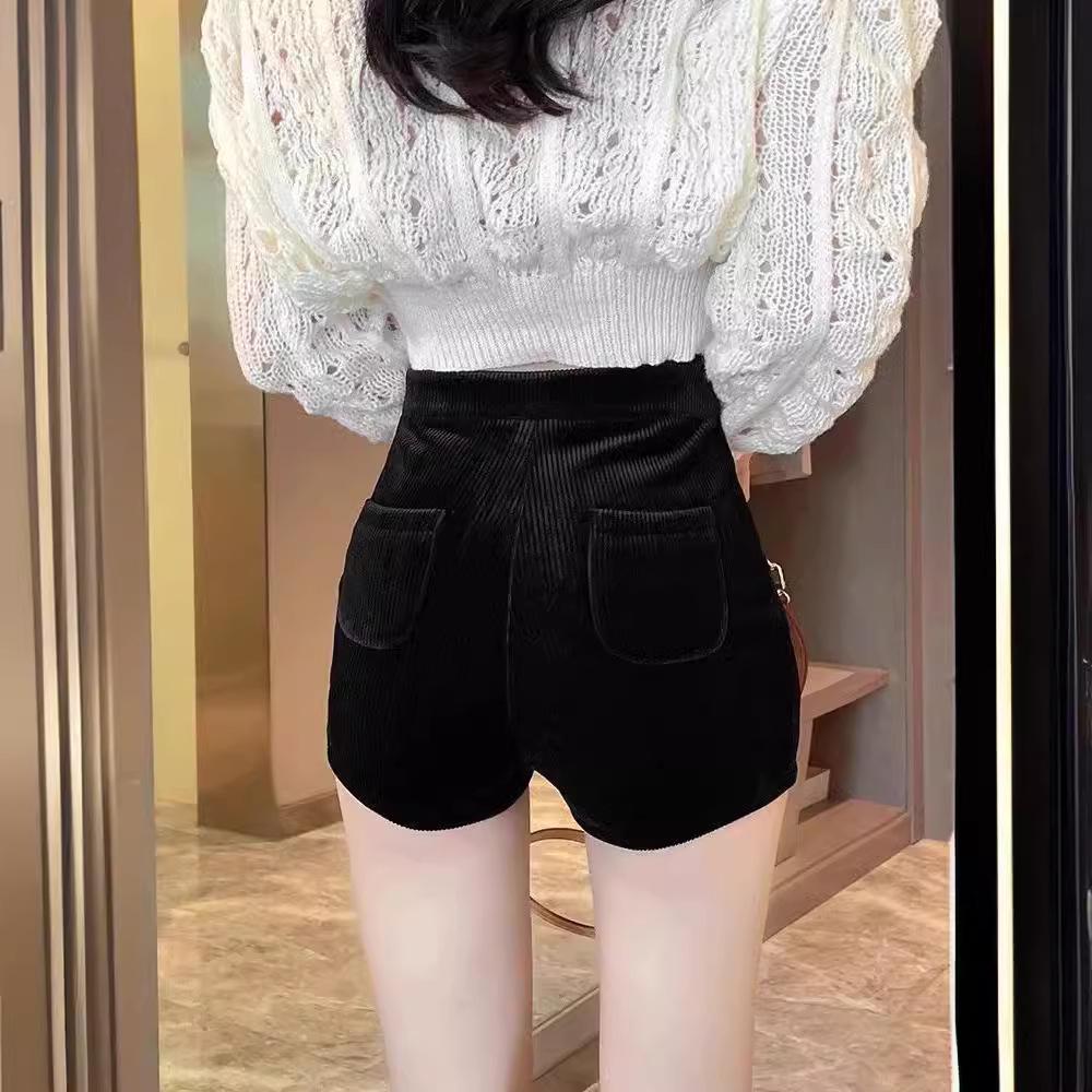 Women's High-Waist Black Slim Fit Casual Boot Pants for Autumn/Winter 2023