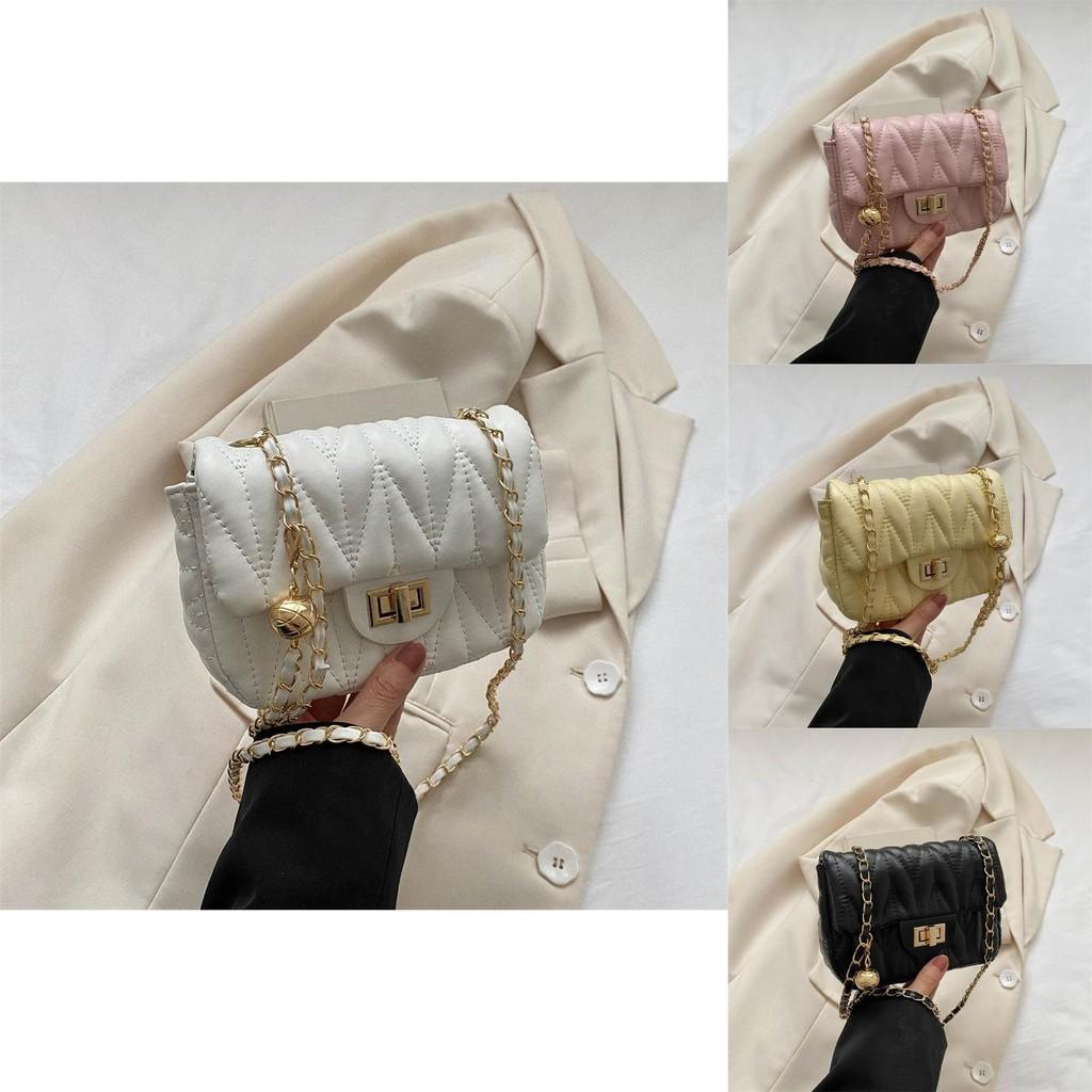 Stylish Minimalist Crossbody Bag With Lock Closure For Daily Commuting In Chic Colors