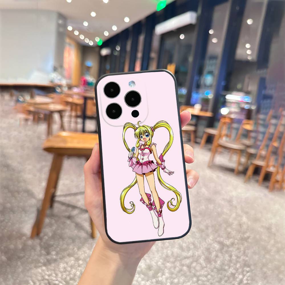 M-Mermaid M-Melody Pichi Pitch Phone Case For iPhone 16,15,14,13,12,17,Pro Max,Plus Silicone Black Case