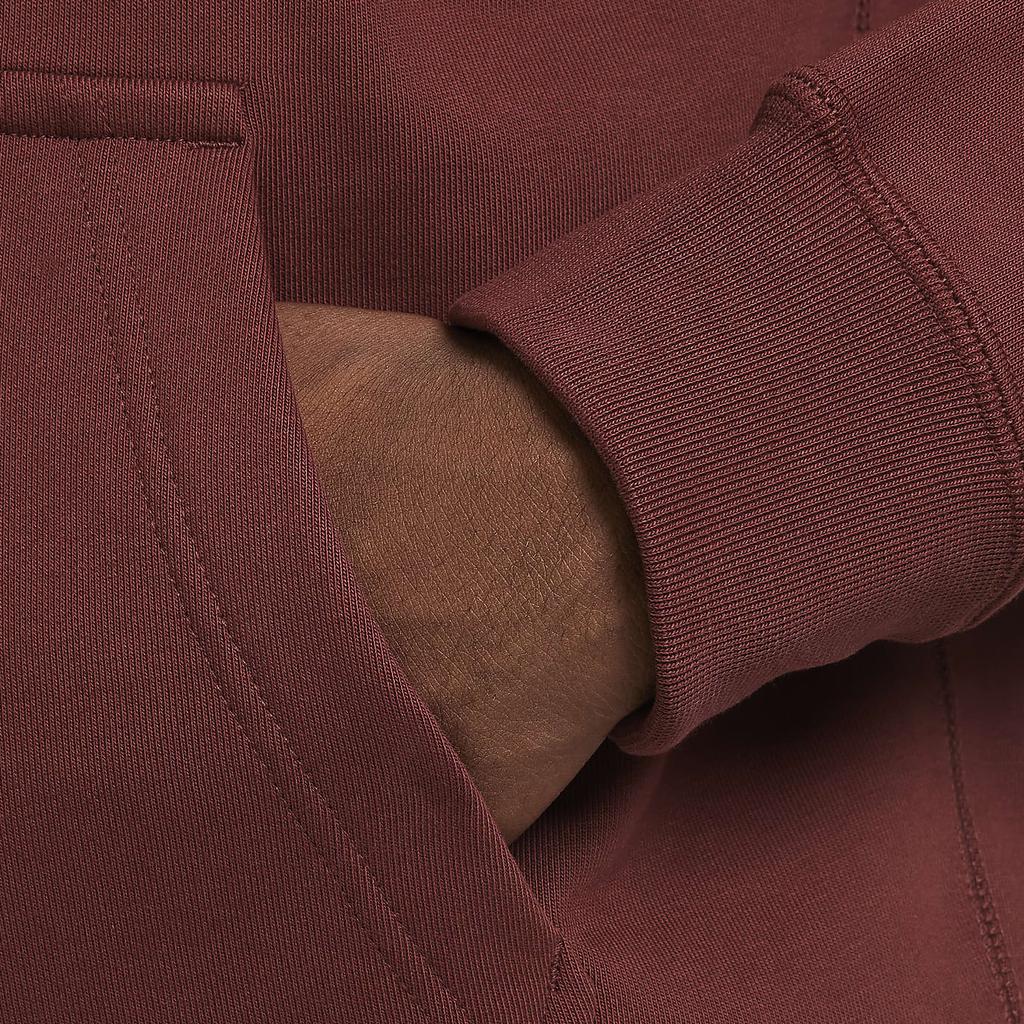 Nike Solo Swoosh Solid Color Casual Hoodie Comfortable Long Sleeve Sweatshirt Men hoodies Brown DX1355-231