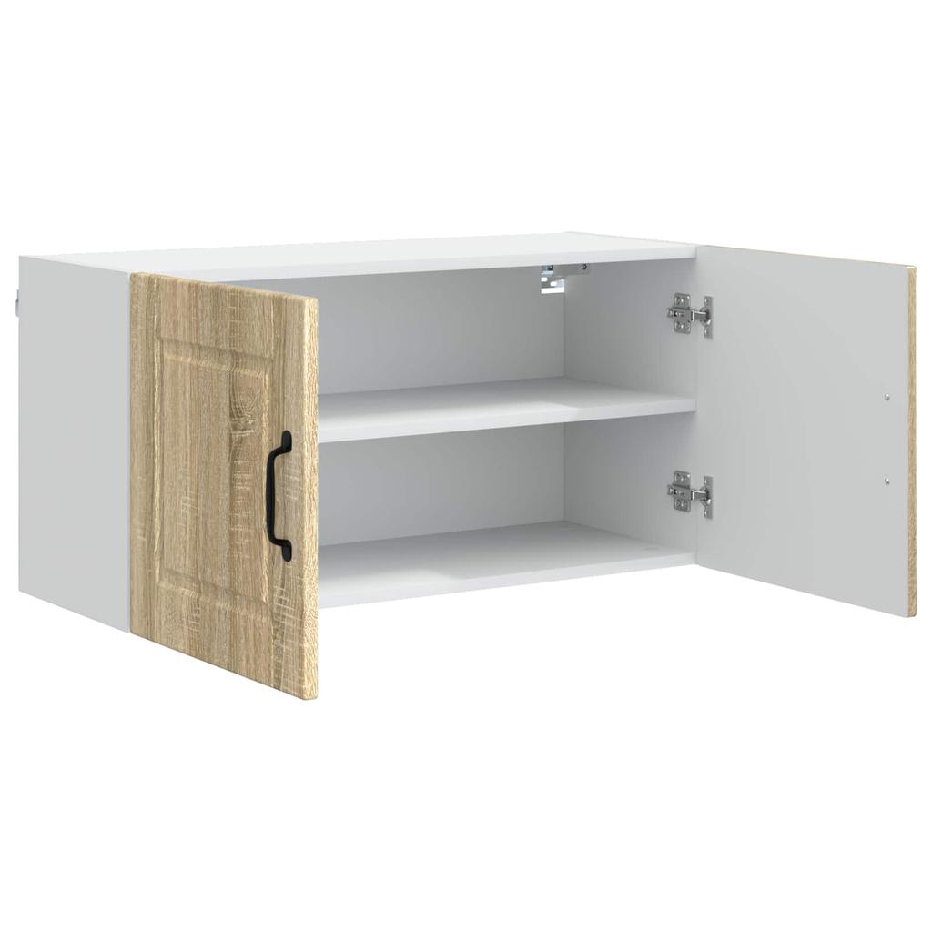 Wall Cabinet PORTO Sonoma Oak 80 X 31 X 40 Cm Engineered Wood