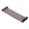 Breadboard Jumper Wires Male to Female Dupont Cable for  Multicolored Ribbon Cables 40Pin 20cm