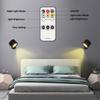 LED Wall Lamp Smart Magnetic Wall Light Touch Reading Lamp Remote Control Rotatable USB Rechargeable Portable Night Light