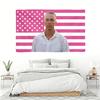 R-Rafe Cameron Outer Banks Pink American Flag Tapestry, Aesthetic Wall Hanging, Room Decor For Obx Fans