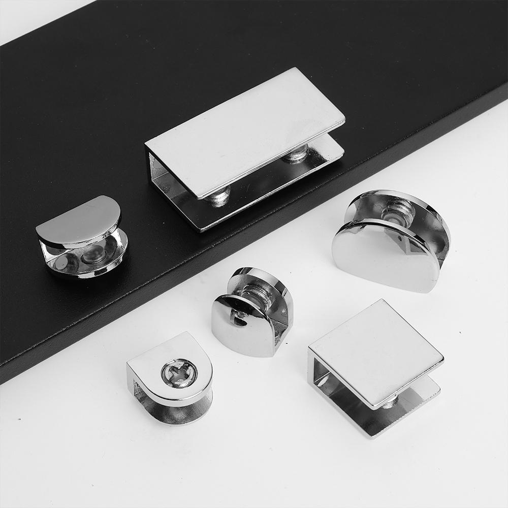 2pcs Thicken Alloy Board Support Plank Clip Glass Shelf Support Glass Clamp Glass Shelf