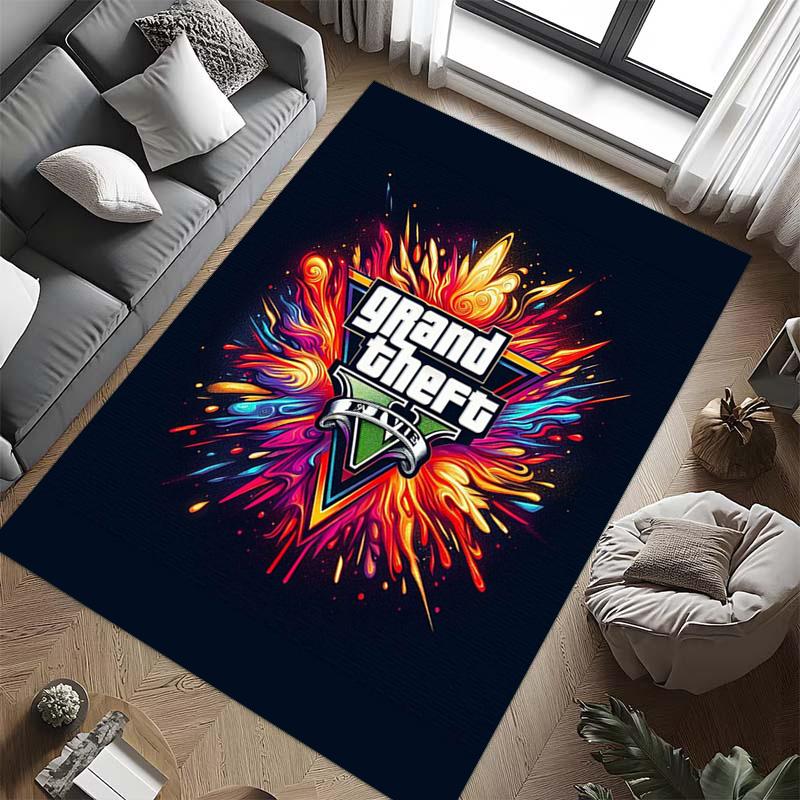 Vibes Vice City carpet printing Home Decor Art Protective pad Bathroom mat