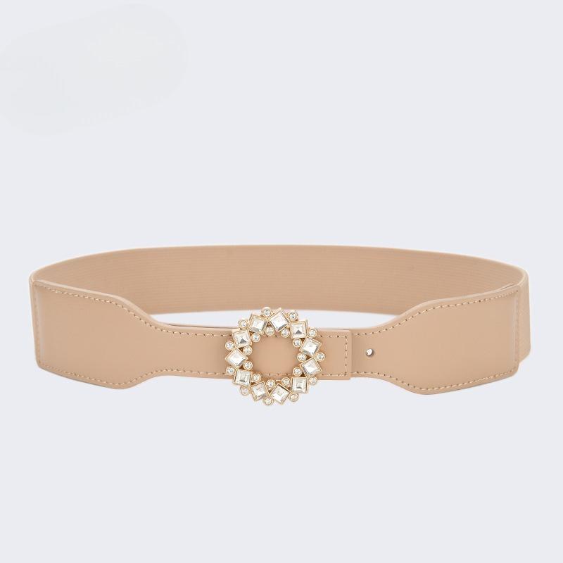 Versatile Rhinestone Waist Belt, Loose and Tight, Women's Elastic, Wide and Narrow Waistband, Women's Dress, Slim Waistband, Skirt Belt
