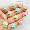 30Pcs Cute Cartoon Small Chrysanthemum Flat Back Resin Scrapbooking DIY Jewelry Craft Decoration Accessorie