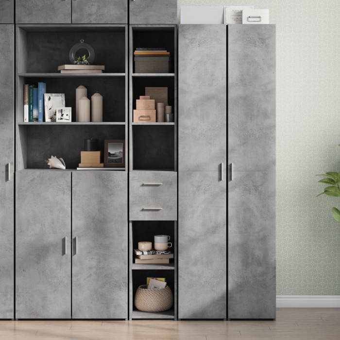 VidaXL Highboard Concrete Grey 30x42.5x185 Cm Engineered Wood 846239