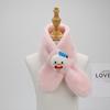 2025 Cartoon Cute Faux Rabbit Fur Children's Plush Scarf - Winter Thickened Neck Warmer for Boys and Girls.