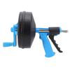 Drain Cleaning Machine 65 Manganese Steel Spring Flexible 2 Modes Plumbing Snake for 50 75mm Pipe 10m   32.81ft Spring