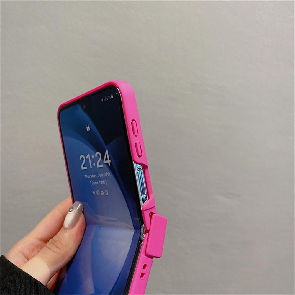 Cute Candy Color Skin Feel Hinge Protec Case For Samsung Galaxy Z Flip 7/6/5/4/3 For Motorola Razr 40 50 Ultra Razr 60 Cover