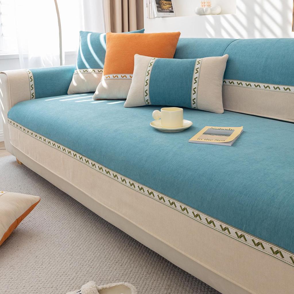 Universal Chenille Sofa Cushion Cover: Non-Slip, Luxury Design, 2025 Collection