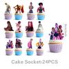 K-Pop Blue Witch Hunter Birthday Party Banner, Cake Toppers, and Balloon Set Decorations