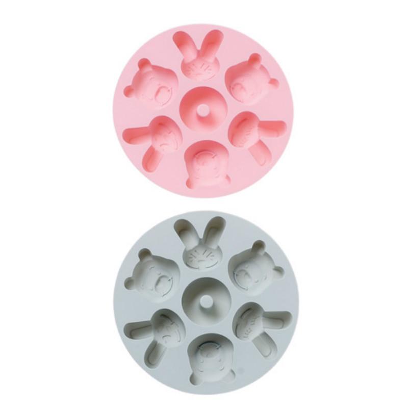 Cartoon Silicone Mold Cake Baking Mold Handmade Soap Chocolate Ice Mold Cake Rice Cake Mold