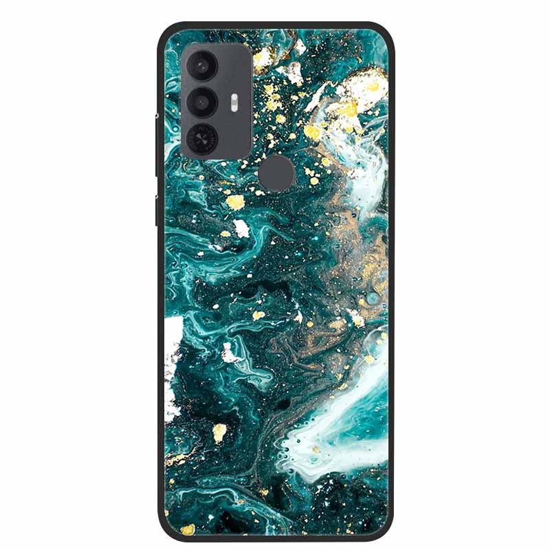 For TCL 30 SE Case Luxury Soft Silicone Protective Animals Phone Cover for TCL 305 306 Case 30SE TPU Funda for TCL30SE Cartoon