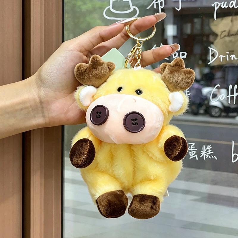 Plush Button Series Monkey Plush Toy For Backpack Decor Gift For Kids And Teens