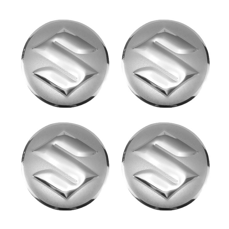 4Pcs Car Emblem Wheel Hub Center Cap Sticker Rim Badge Cover For Suzuki SX4 Swift Jimny Ignis Alto S-cross Vitara Celerio Across