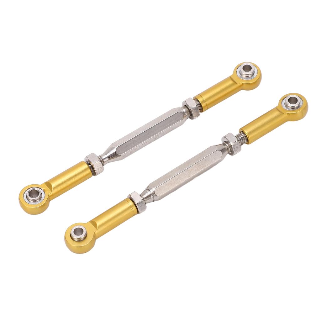 2Pcs Steering Rear Suspension Arm Tie Rod Steering Shaft Tie Rod for JLB 1 10 Racing Truck Or