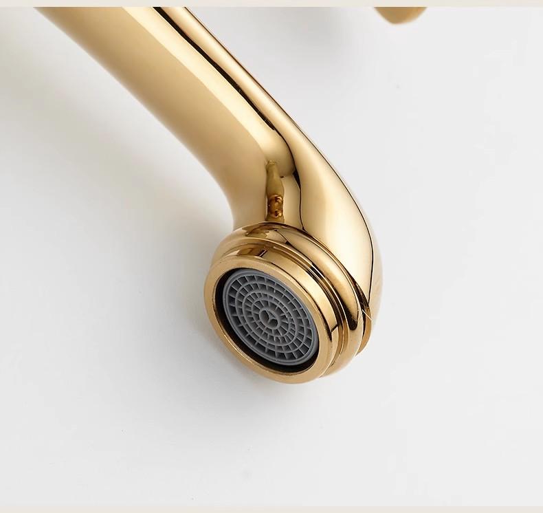 Rose Gold Luxury Bathroom Basin Faucet Single Handle Vanity Sink Mixer water Taps Brass Natural Jade Basin Sink Faucet Chrome