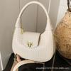 Women's Bag 2025 New Portable Woven Bag Simple Women's Shoulder Bag Chain Oblique Span Bag Texture Small Bag