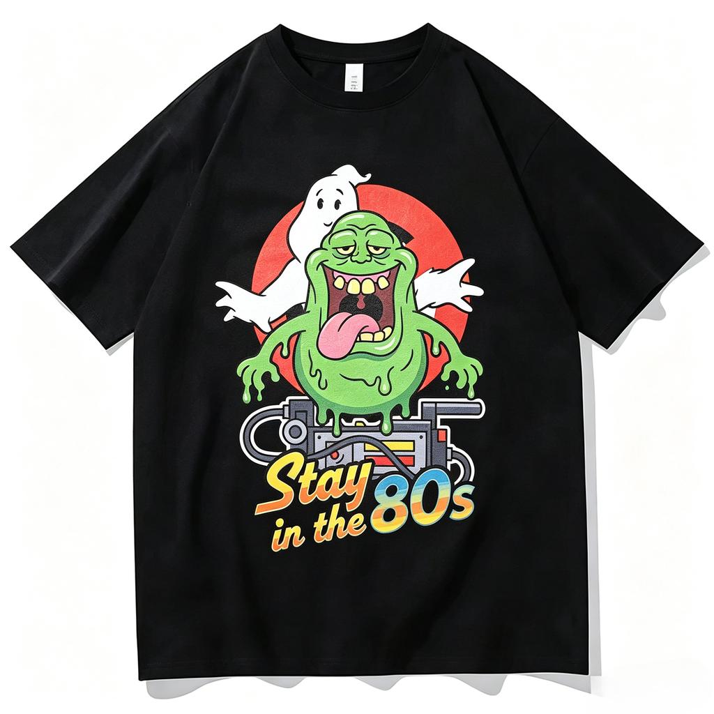Ghost Ghostbusters Movie Graphic Tshirt Unisex Cotton Film Fan Loose Oversized Street Casual Daily Short Sleeve Tops